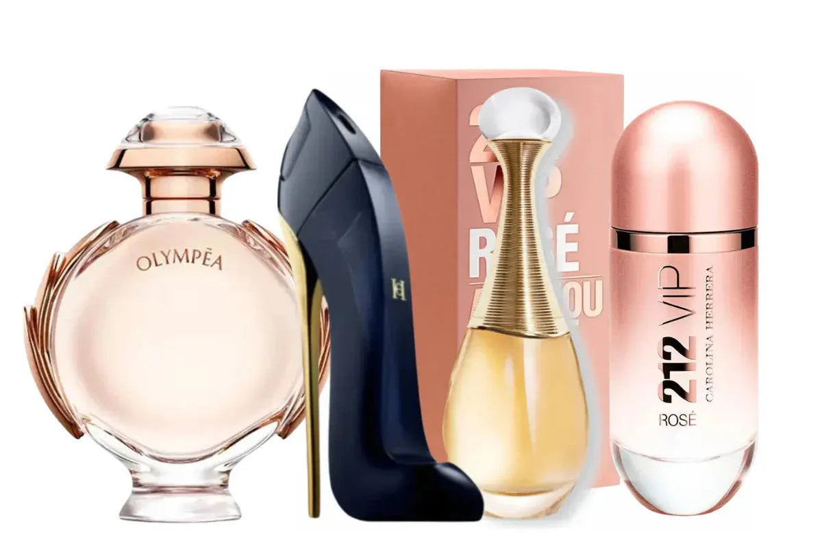 Zestaw 4 perfum | Good Girl, Olympea, Jadore, 212 Vip Rosé