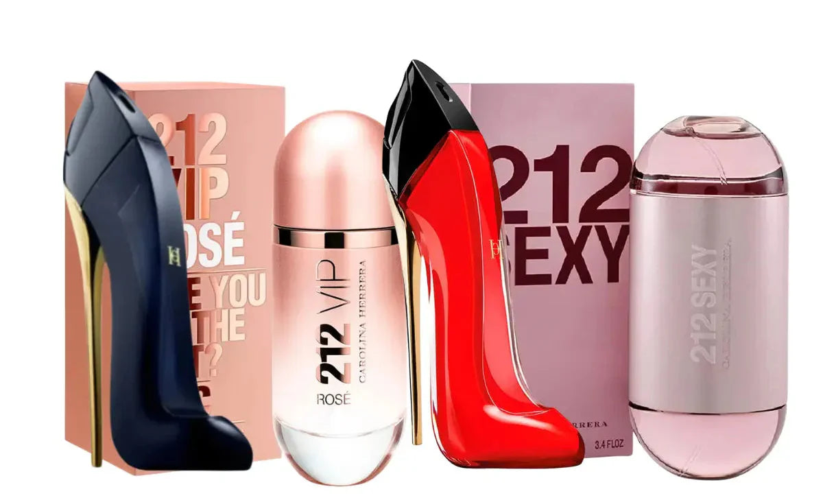 Zestaw 4 perfum | Good Girl, Good Girl Very, 212 Vip Rose, 212 Sexy