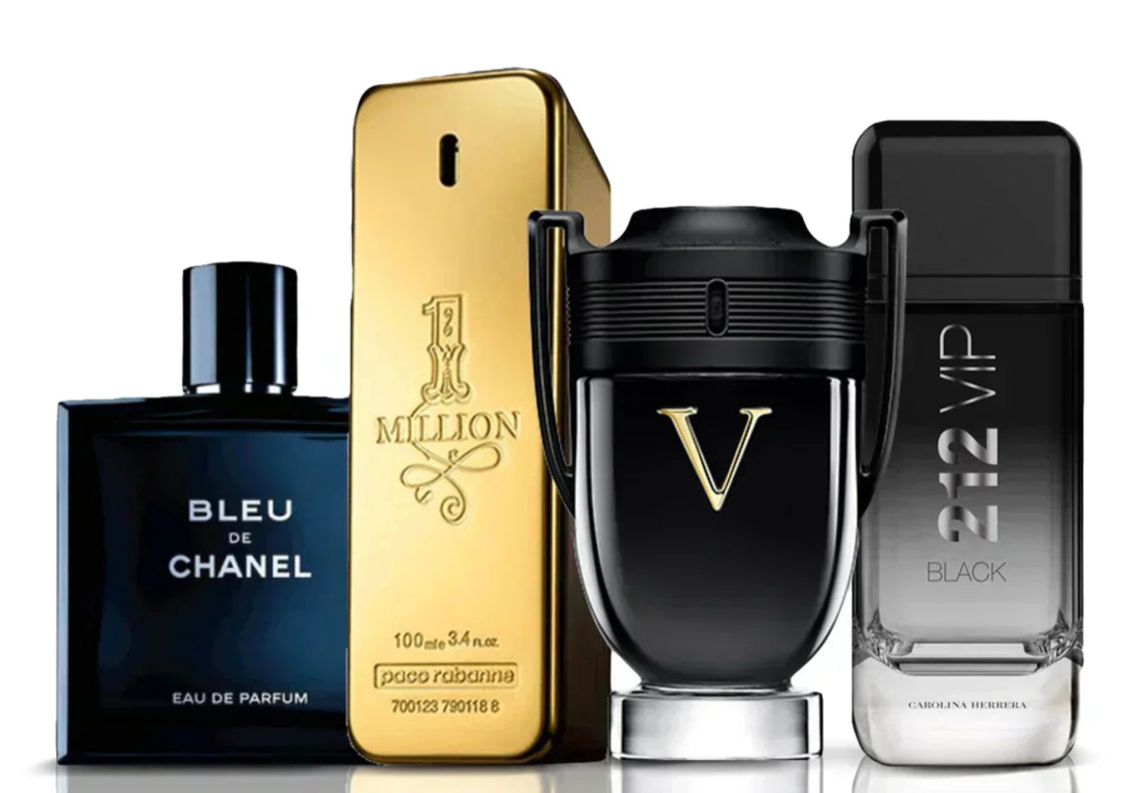 Zestaw 4 perfum | Invictus Victory + One Million + Bleu de Chanel + 212 Vip Black